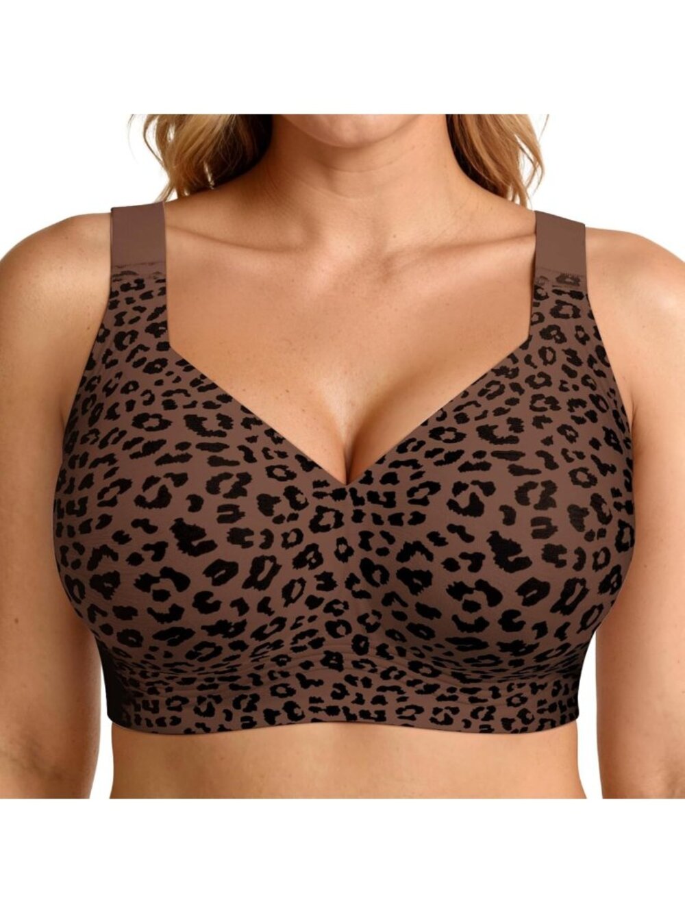 Supportive Plus Size Jelly Bras for Women - No Underwire, Push Up Comfort